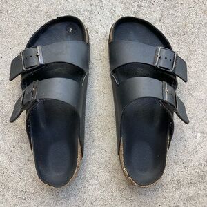 Birkenstock (Arizona Birko-Flor), Black, size 7.5
